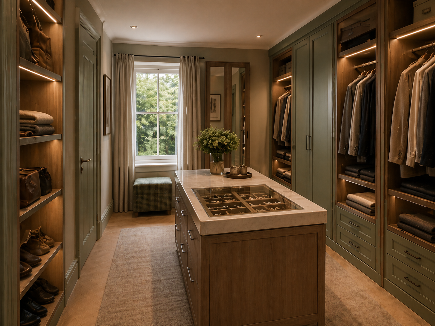 Garderoba · wyspa centralna